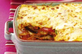 Fast vegetarian lasagne
