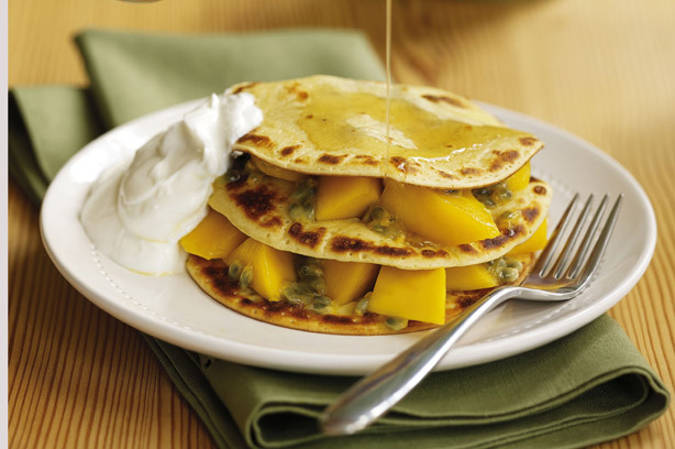 Mango and honey pancakes - FC