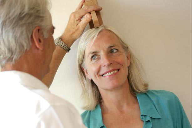 Osteoporosis woman gp check up