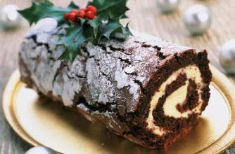 Christmas Chocolate Log