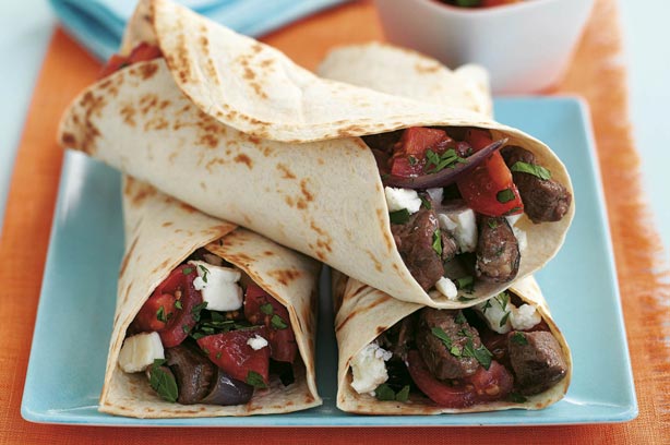 Lamb and Feta Wraps