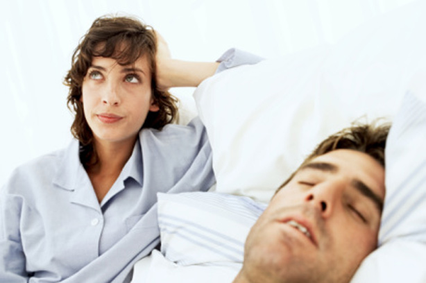 Adult Snoring woman bed man sleep
