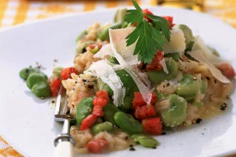 Broad bean risotto recipe Broad bean risotto recipe