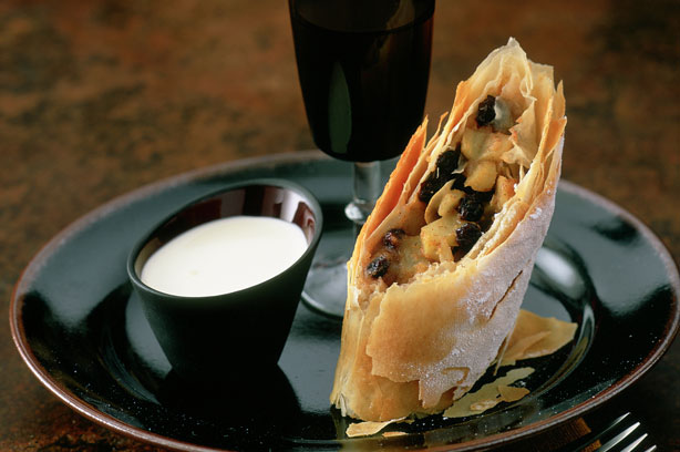 Apple and Marzipan strudel