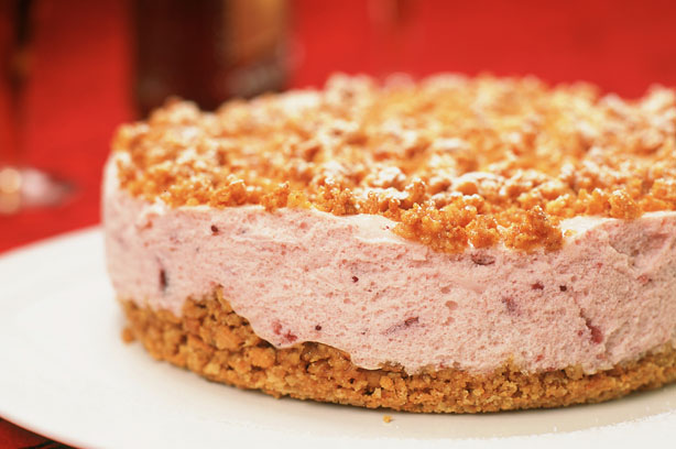 Cranberry Almond Cheesecake