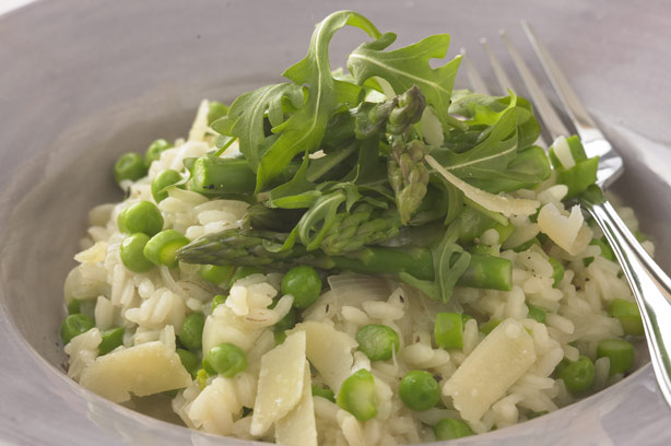 Asparagus risotto