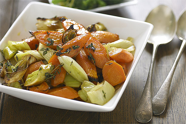 Roasted Carrots and LeeksRoasted carrots and leeks with thyme and honey recipe Roasted Carrots and LeeksRoasted carrots and leeks with thyme and honey recipe