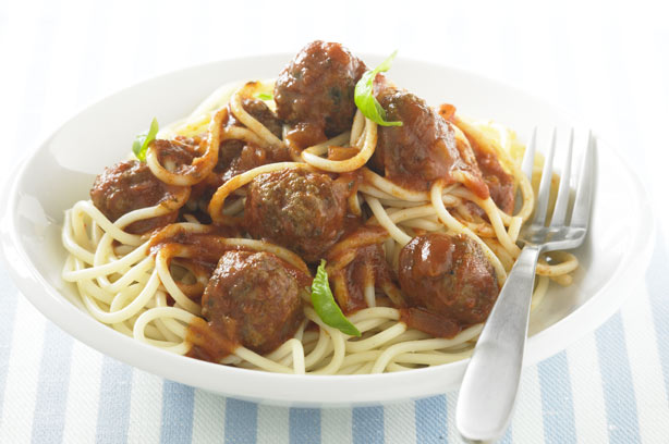 Jamie Oliver's meatballs and pasta Jamie Oliver's meatballs and pasta