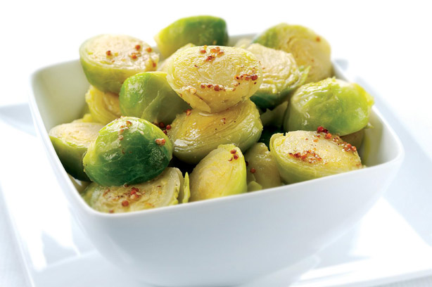 Brussel sprouts with honey and mustard
