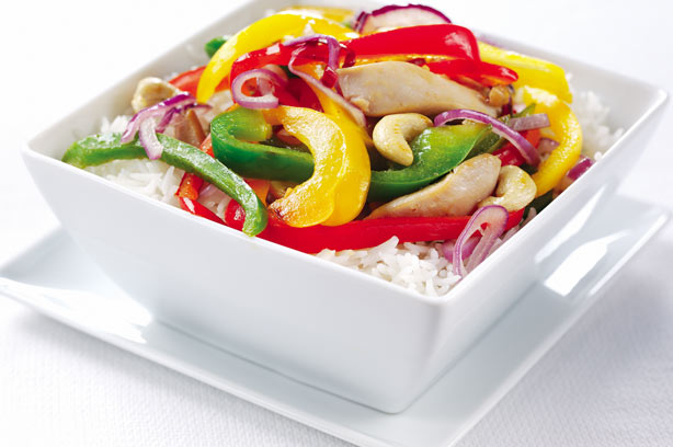 Ginger pepper chicken stirfry