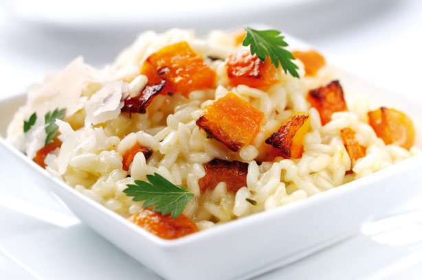 Roasted carrot risotto