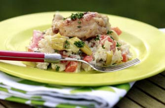 Creamy carrot and chicken