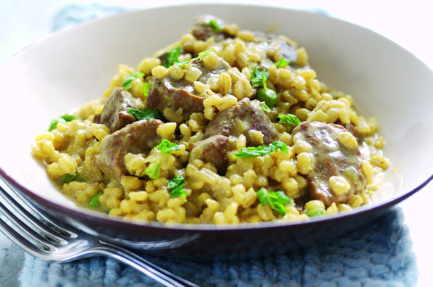 Lamb and barley risotto