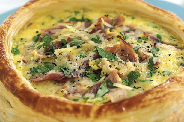 Ham and cheese tart