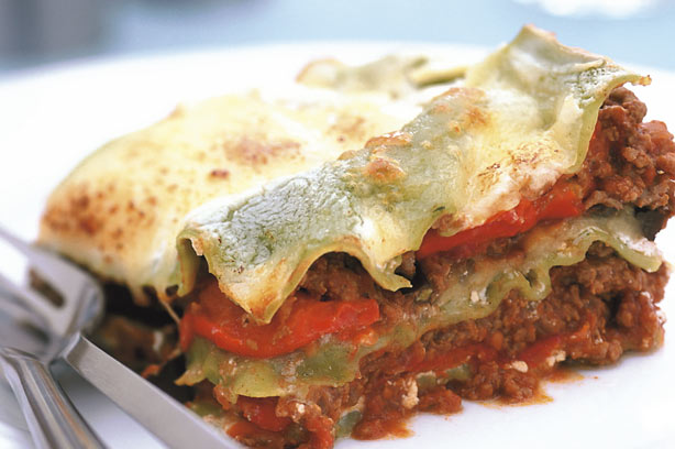 Low-fat lasagne