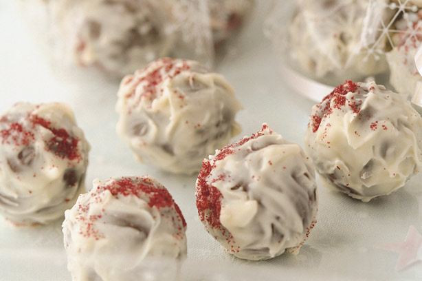 Homemade chocolates and sweets 