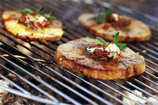 Tuna Steaks with Tomato Butter
