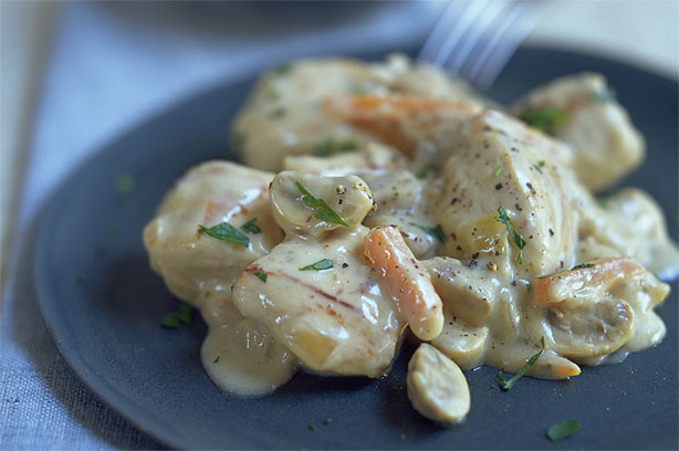 Chicken with white wine sauce Chicken with white wine sauce