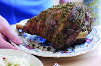Roast lamb with fennel and mustard butter Roast lamb with fennel and mustard butter