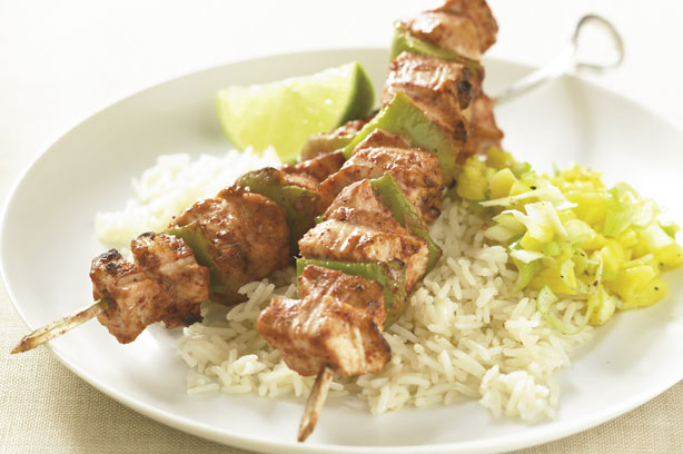 Tandoori chicken skewers