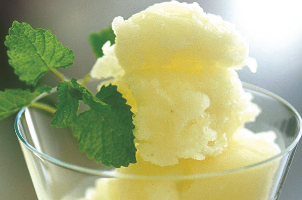 Lemon sorbet dessert Lemon sorbet dessert