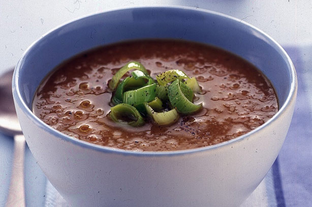 Carrot and leek soup