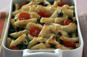 Garlic mushroom pasta bake Garlic mushroom pasta bake