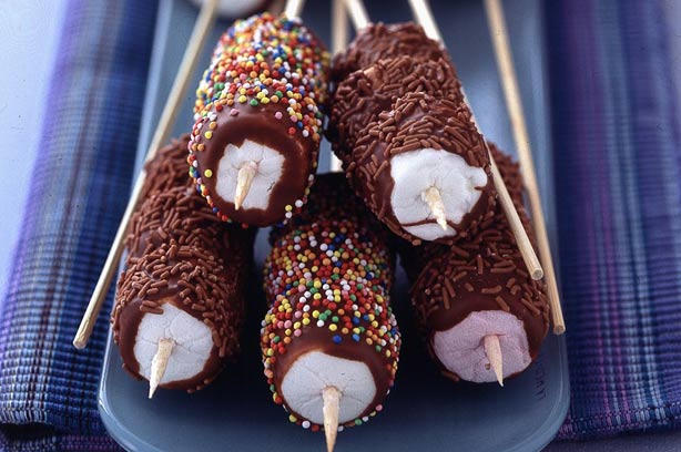Marshmallow swizzle sticks