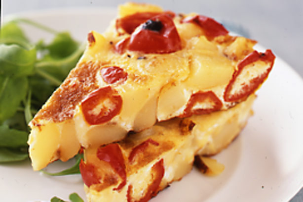 Potato and pepper tortilla