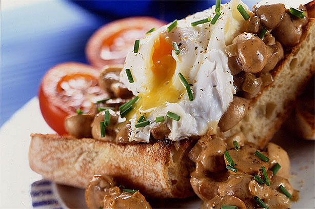 Bruschetta with Garlic Mushrooms