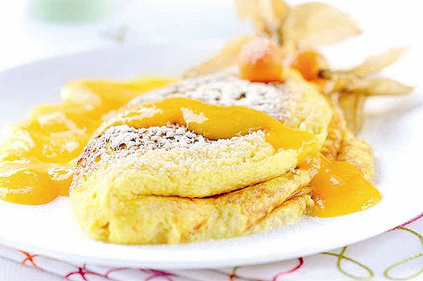 Mango and Passion Fruit Souffle