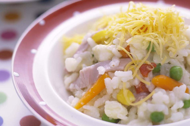 Cheese and ham risotto recipe Cheese and ham risotto recipe