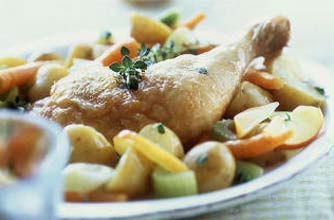 Chicken and potato casserole