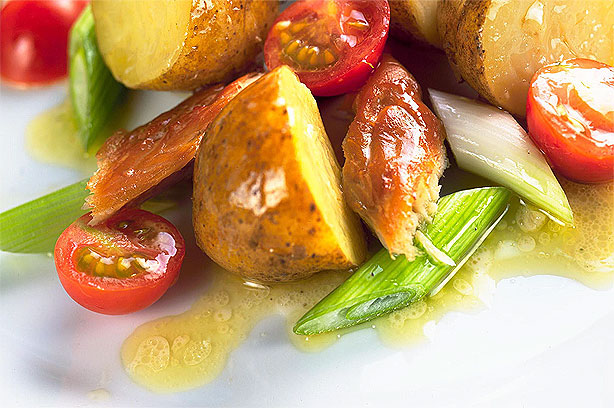 Smoked mackerel and potato salad