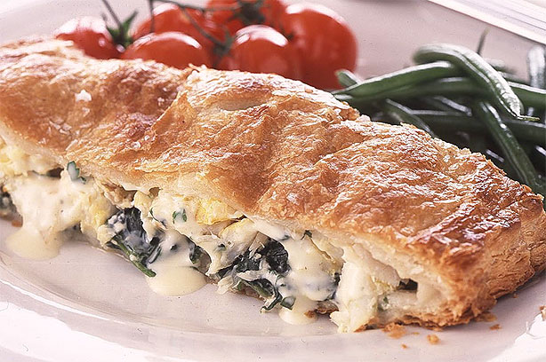 Creamy Haddock and Spinach Pie