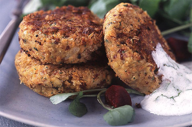Spiced bean and carrot patties recipe Spiced bean and carrot patties recipe