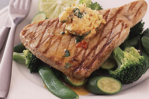 Tuna Steak with Chilli and Lime Butter