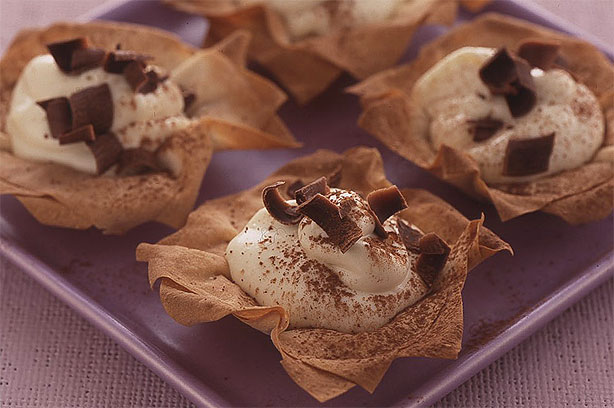White Chocolate Filo Tart