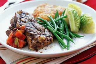 Balsamic Grilled Lamb with Olive Salsa Balsamic Grilled Lamb with Olive Salsa