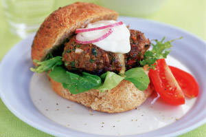 Cheesy beef burgers