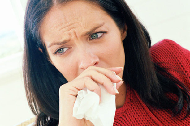Tuberculosis woman cough cold sad depression anxiety tissue