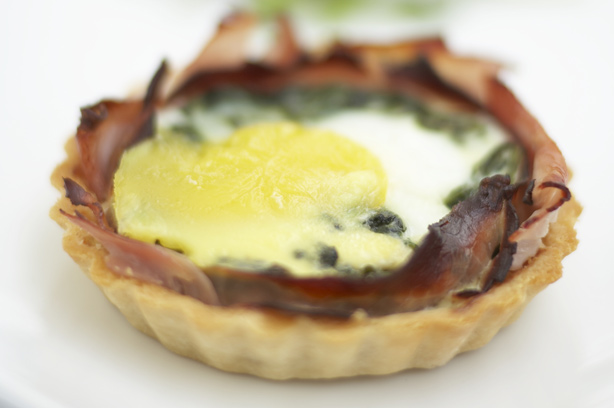 Ham and egg tart Respectful eggs