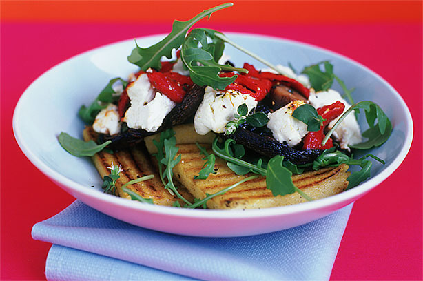 Goats' Cheese Mushroom Cups