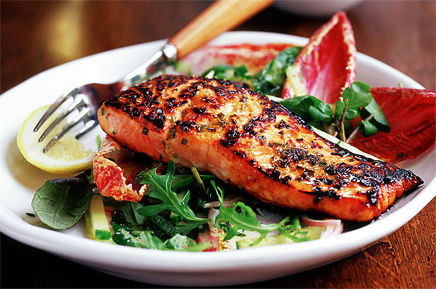 Marinated Salmon Salad