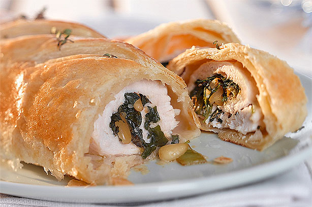 Chicken and Rocket En-Croute