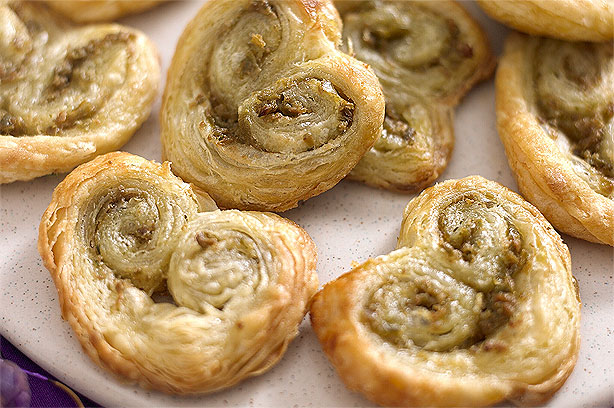 Blackberry and clotted cream palmiers Blackberry and clotted cream palmiers
