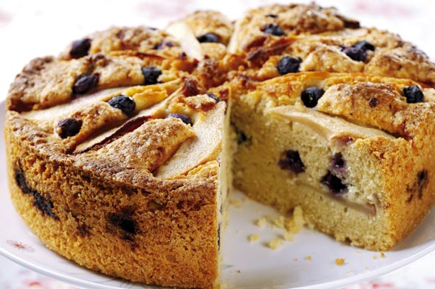 Pear and blueberry cake recipe goodtoknow