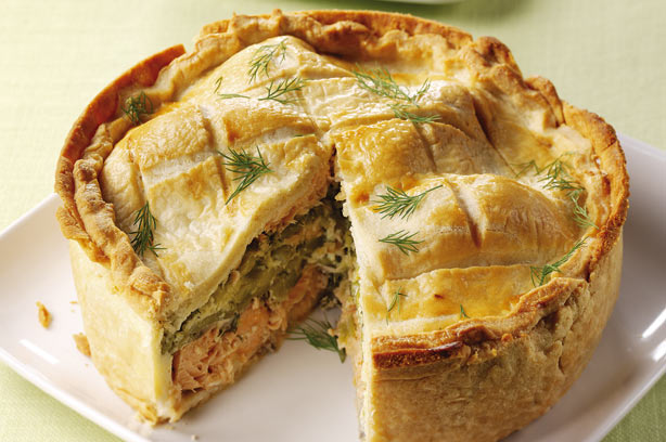 Salmon pie