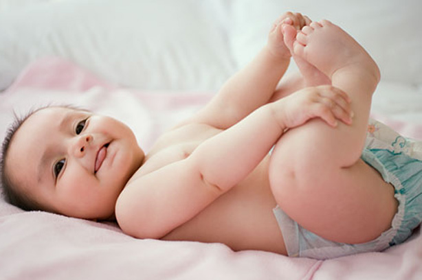 Baby in nappy Baby in nappy