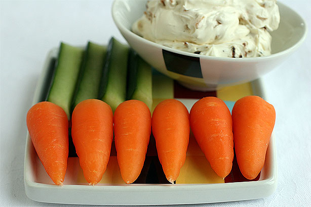 Crispy Shallot and Cream Cheese Dip with Chantenay